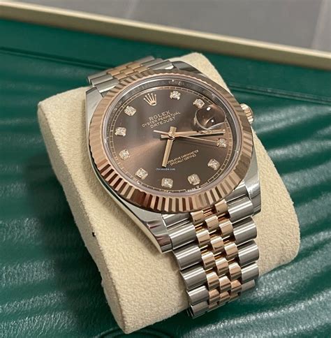 rolex oyster perpetual datejust chocolate dial